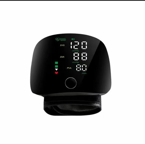 Tensiomètre de poignet portable à affichage LED et annonce vocale française