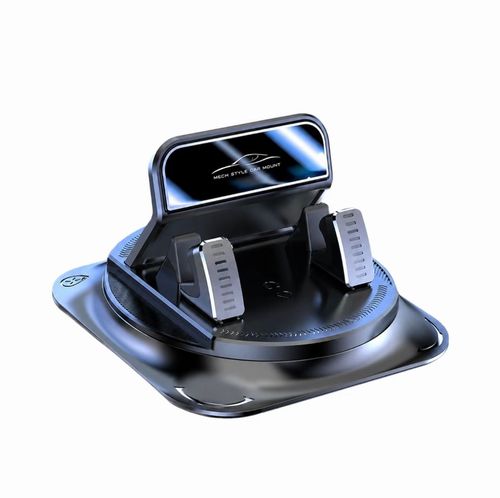 Support pour smartphone de voiture, montage sur tableau de bord, base adhésive stable, design rotatif avec réglage de position