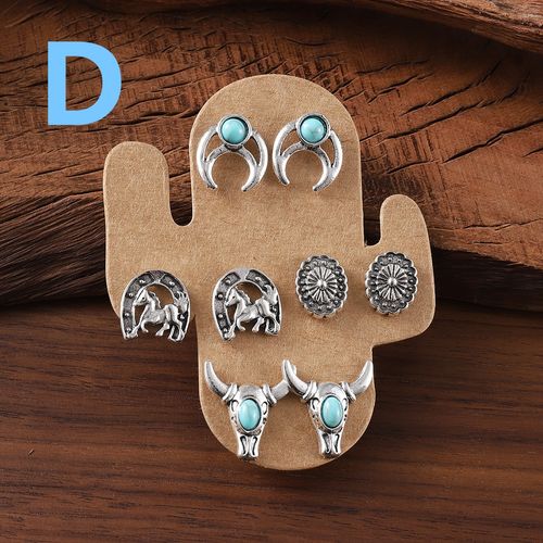 🌵 Set de Boucles d'Oreilles Style Western