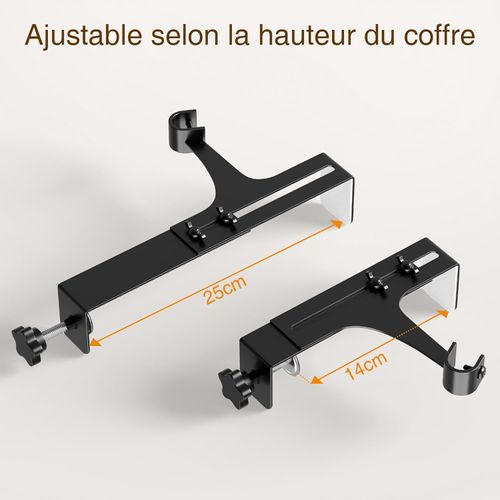 ❤️ Support sans perçage pour tringle à rideaux, compatible avec installation sur climatiseur