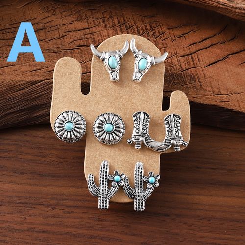 🌵 Set de Boucles d'Oreilles Style Western