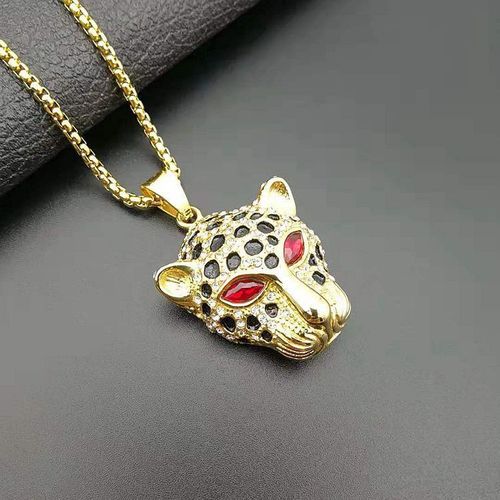 Collier tête de panthère