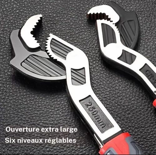 Clé à serrage autobloquante multifonction clé à tuyaux flexible multi-modèles de 6 8 10 et 12 pouces clé à ouverture rapide pour canalisations de chauffage d'eau