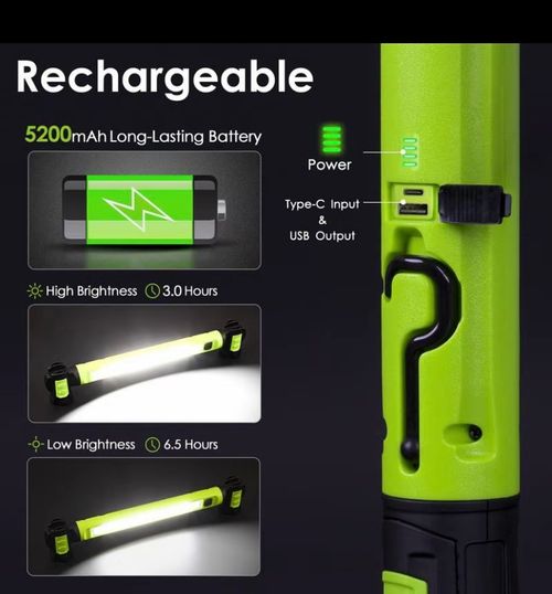 ✨ Lampe de Travail LED Rechargeable - Votre Alliée Polyvalente pour Toutes les Situations