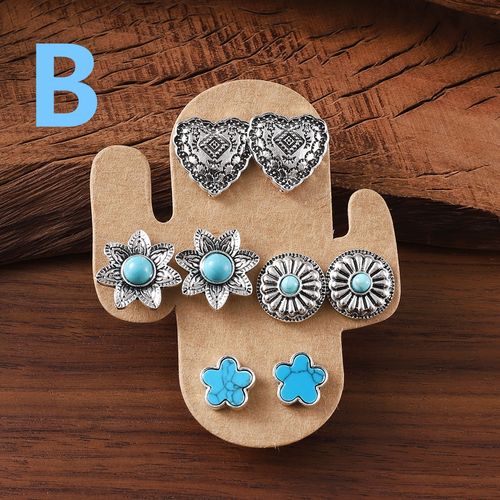 🌵 Set de Boucles d'Oreilles Style Western