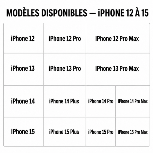 Coque iPhone en cuir : Étui en cuir PU avec support magnétique | Housse MagSafe de luxe avec logo creux | Compatible avec la série iPhone 12 à 17