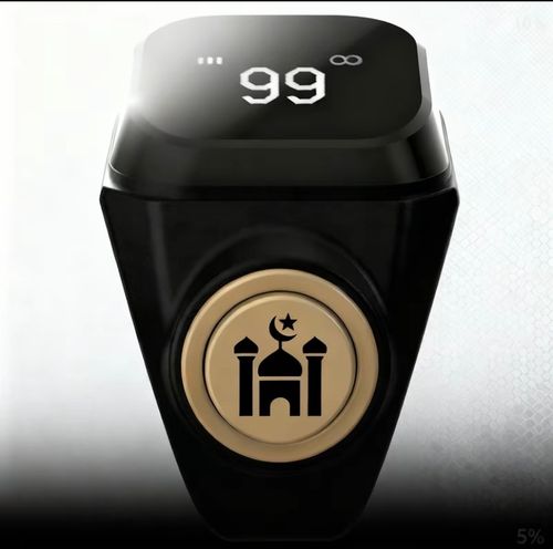 Bague musulmane intelligente pour prières affichage à 4 chiffres connexion précise via application rappel vibration étanche antichoc compteur de prières quotidien idée cadeau