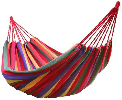 Rede de Campismo ao Ar Livre, Rede de Algodão, Rede Suspensa Portátil