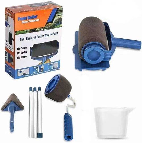 Rolo de pintura multifuncional e telescópico