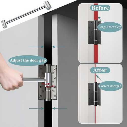 🚪Ferramenta de Ajuste de Dobradiças de Porta🔧
