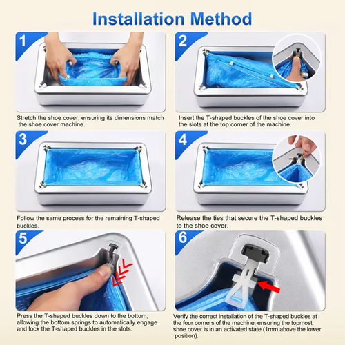 ✨Oferta por tempo limitado: 49% de desconto🔥 Dispensador de protetores de sapato com 100 unidades de protetores descartáveis ​​antiderrapantes