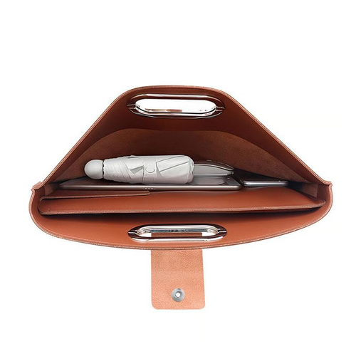 Bolsa impermeável de couro para portátil de 14 a 16 polegadas, conjunto com 2 unidades, para mulher.