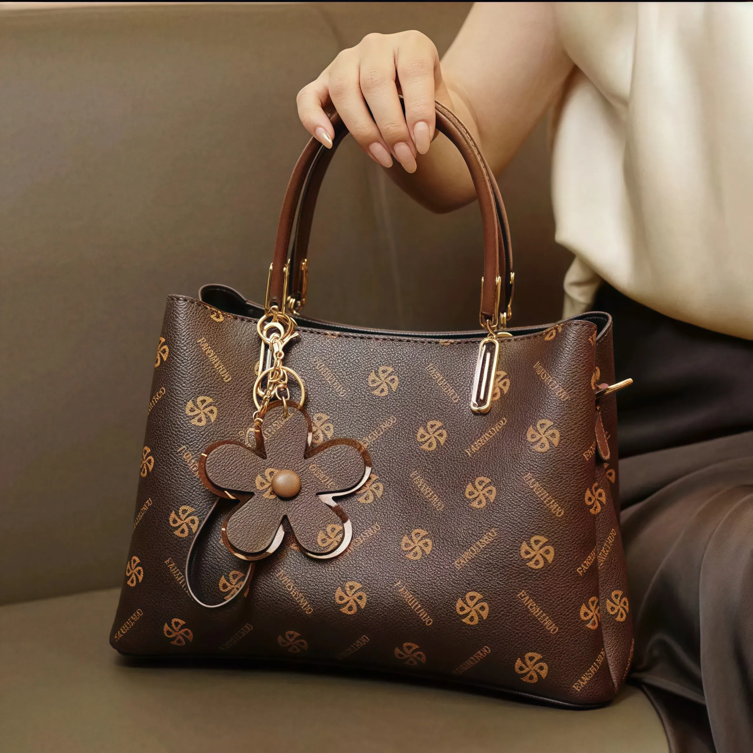 🔥 2025 Nova Bolsa Feminina Vintage de Luxo Premium - Versátil, grande capacidade, estilo elegante, pode ser carregada na mão ou no ombro! 💎👜