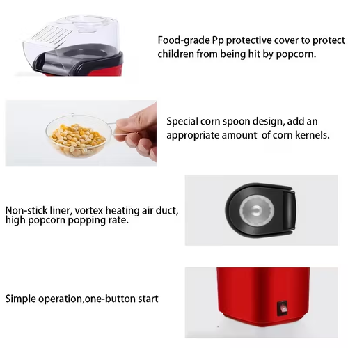 Máquina de Pipocas Caseira Mini