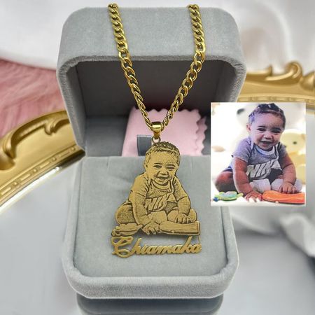 Collier graphique de personnage personnalisé