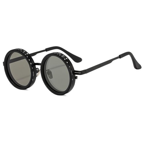 High Quality Rounded Polarized Handmade 9 Gears UV400 Sunglasses Men ND Filter Adjustable Tint Sunglasses with Camera Lens