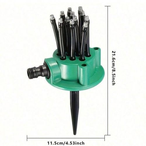 360° Automatic Multi-Head Garden Sprinkler, Watering Head, Gardening Tools Irrigation Sprinkler