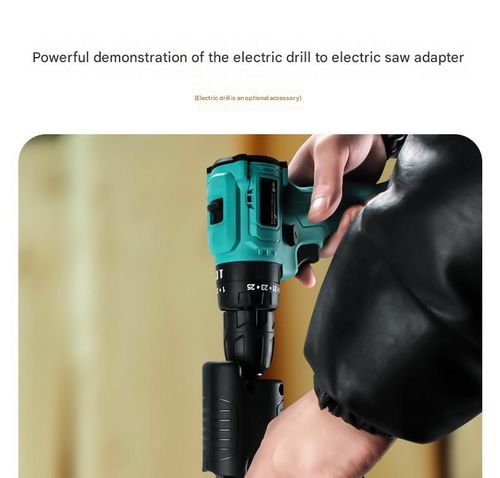 Electric drill to electric saw conversion adapter, a small handheld multi-purpose electric woodworking saw for home use.