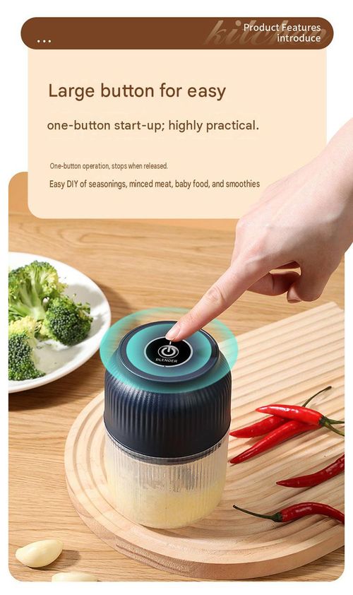 USB-Rechargeable Multifunctional Electric One-Touch Kitchen Blender – The Perfect Kitchen Gift