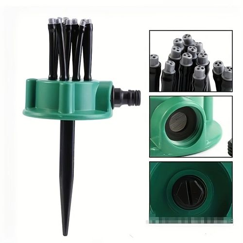 360° Automatic Multi-Head Garden Sprinkler, Watering Head, Gardening Tools Irrigation Sprinkler