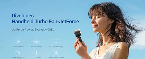 Three-in-one handheld turbo high-speed small fan USB charging new ice-sensing electric fan portable leafless fan