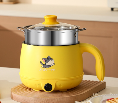 Noodle cooker electric cooker multifunctional household frying, steaming, cooking, dormitory student integrated cooking, small electric hot pot
