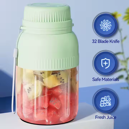 Portable juicer household multifunctional ice crushing charging fresh fruit and vegetable space cup hand-cranked juicer