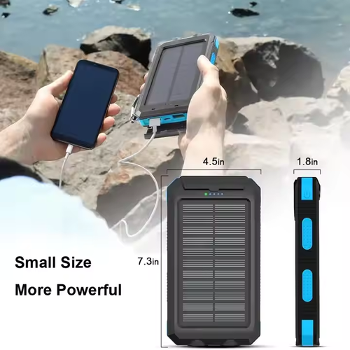 Solar power bank outdoor waterproof 20000 mAh compass mobile power P OWERBANK