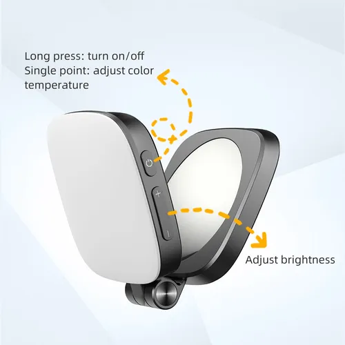 Built-in beauty mirror fill light portable photo folding beauty light selfie beauty mini mobile phone magnetic fill light