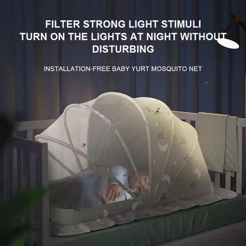 Baby mosquito net baby yurt anti-mosquito full cover foldable infant newborn child bed bottomless universal