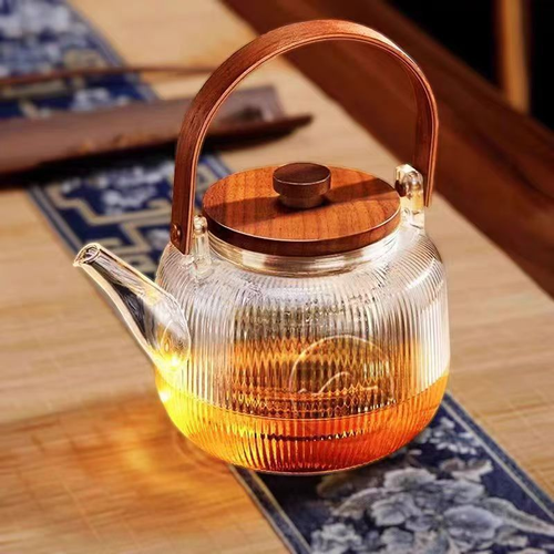 Household electric ceramic stove for making tea around the stove, quick heating electric ceramic stove, simple and space-saving tea making tea set for the office
