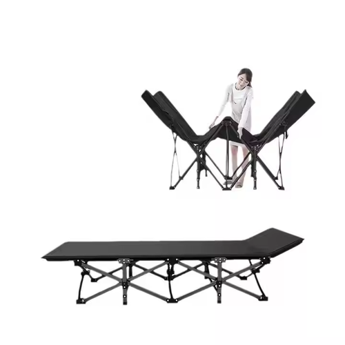 Home folding bed single person office lunch break bed portable lying chair outdoor camping folding bed accompanying bed