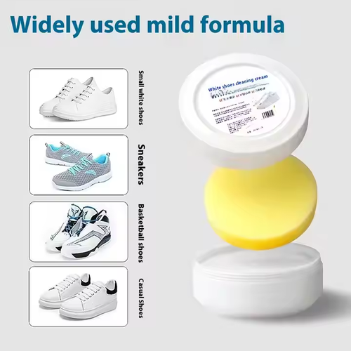 White shoe cleaner, no-wash shoe brush, household multi-functional cleaning cream, yellowing and whitening, maintenance and decontamination cream