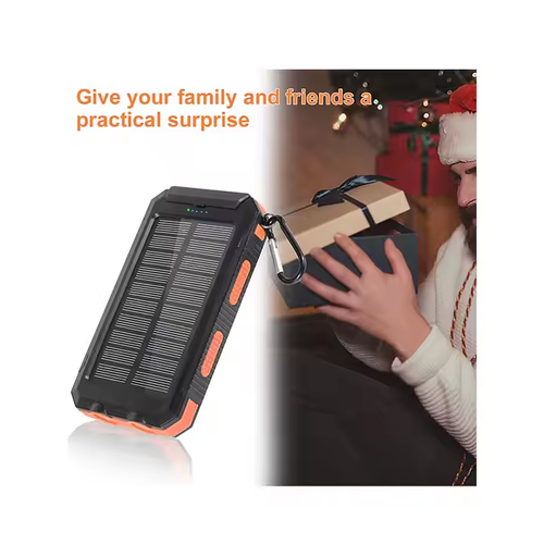 Solar power bank outdoor waterproof 20000 mAh compass mobile power P OWERBANK