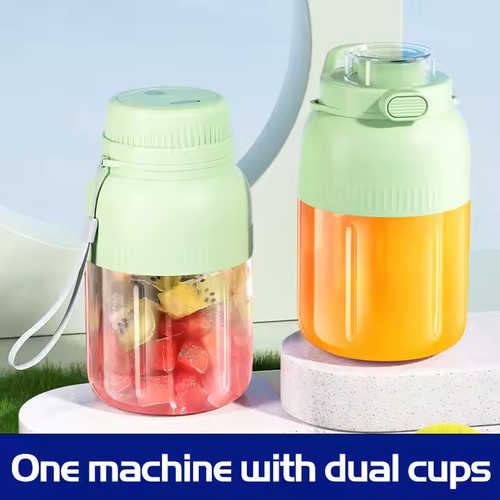 Portable juicer household multifunctional ice crushing charging fresh fruit and vegetable space cup hand-cranked juicer