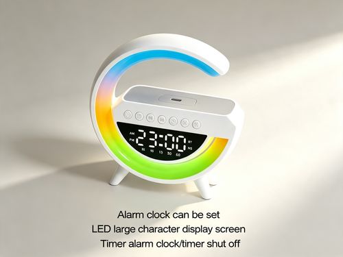 7-in-1 RGB Speaker with Charger & Alarm