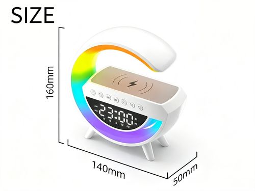 7-in-1 RGB Speaker with Charger & Alarm
