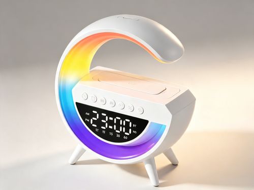 7-in-1 RGB Speaker with Charger & Alarm