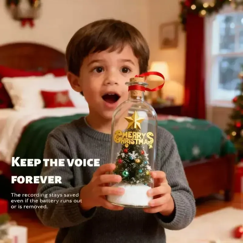 Voice Recordable Christmas Tree Bottle