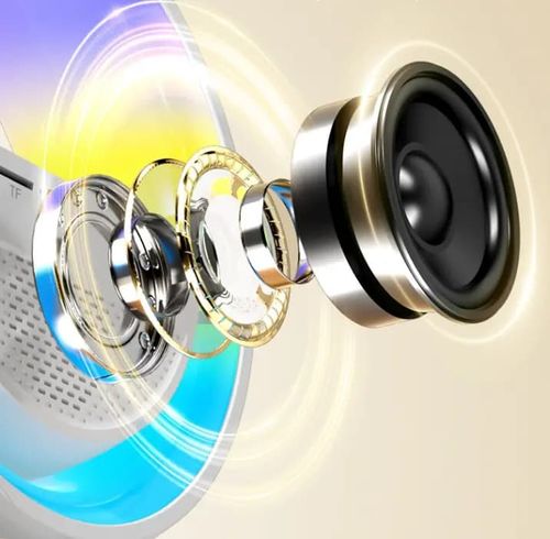 7-in-1 RGB Speaker with Charger & Alarm