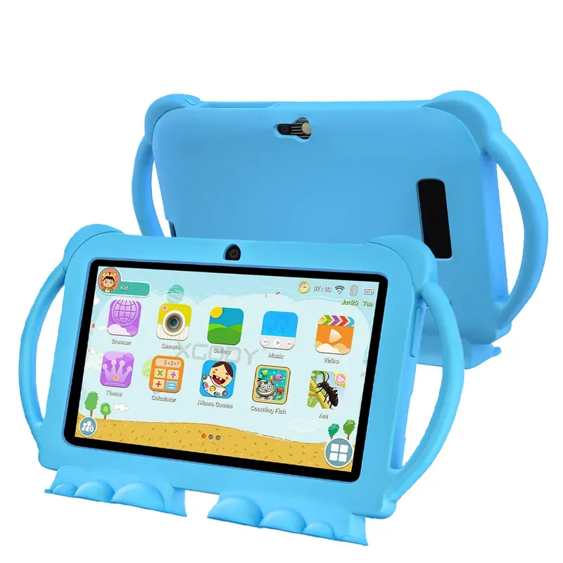 7 Inch Tablet 5GWIFI Children's Tablet 4GB RAM 64GB ROM Four Core Children's Education Games Android 9.0 System 4000mAh Battery