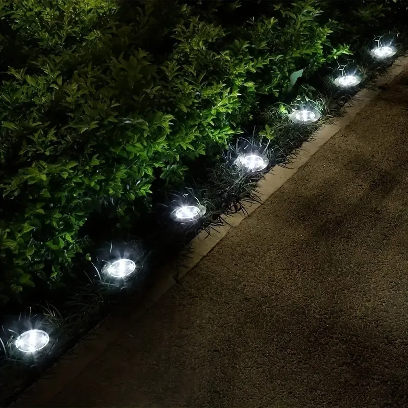 Solar Spike Lights - Sun-Powered LED Lights, IP65 Waterproof, Automatic Activation, Cool White, Auto OnOff, No Wiring, Outdoor Accent Lighting for Yard Decking Patio Home Decor Camping Essentials