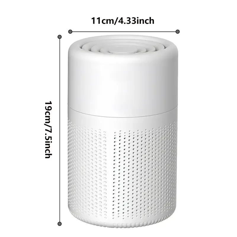 DealsForYouDays Mini Desktop USB-5V Input) with Dual Replaceable HEPA Sponge & Activated Carbon Filter Kit, Allergy Relief for Capturing Pet Dander, Pollen, Smoke Particles in Bedroom, Office