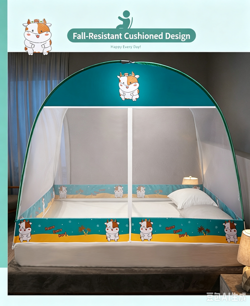 No‑Installation Mosquito Net with Dust‑Proof Top, Thickened & High‑Density Mesh, Protects Against Mosquito Bites, Home Use, Clearance Sale
