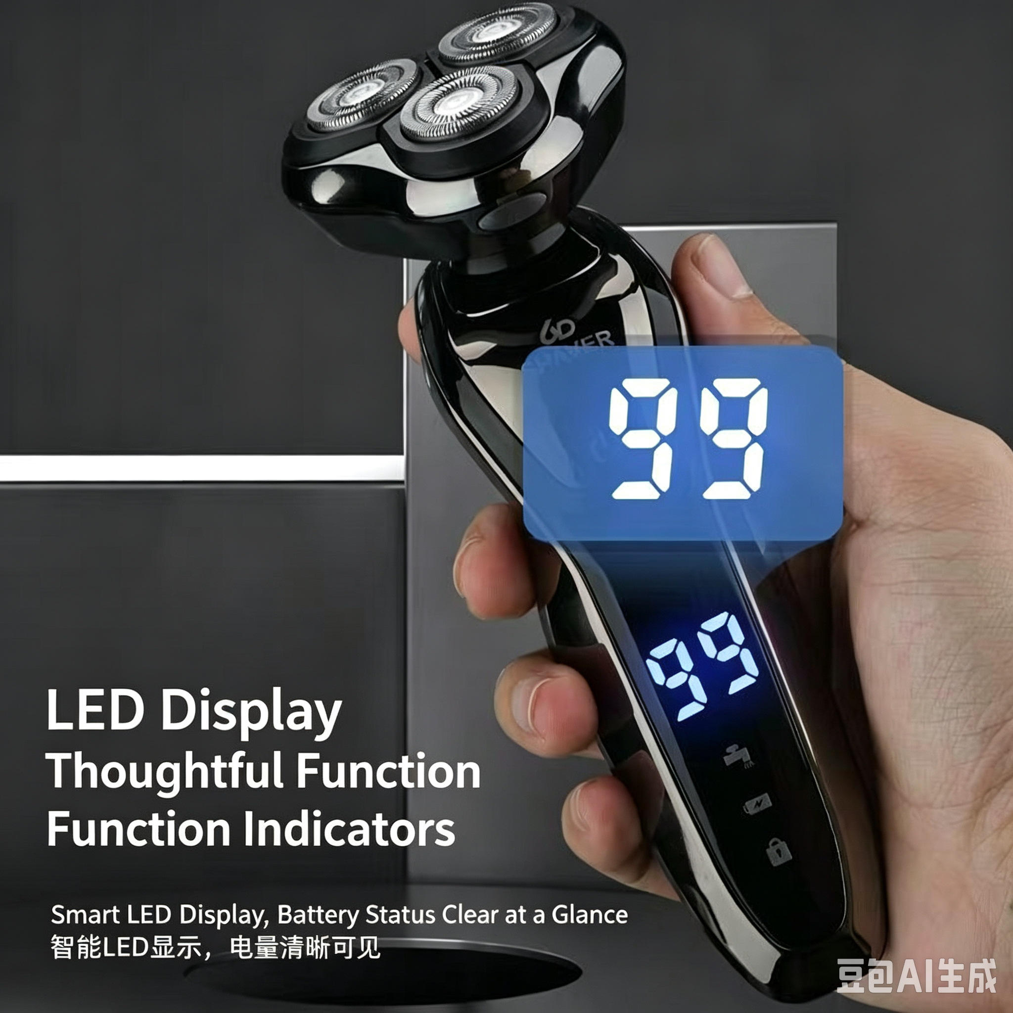 Philips Electric Shaver for Men, New‑Model LCD Display Rechargeable Razor