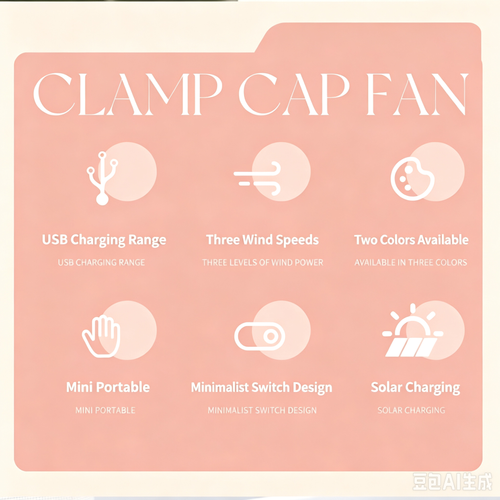 Multi‑Functional Clip‑on Hat Solar Charging Fan, Portable USB Rechargeable Fan for Travel, Outdoor Mountaineering & Desktop Use