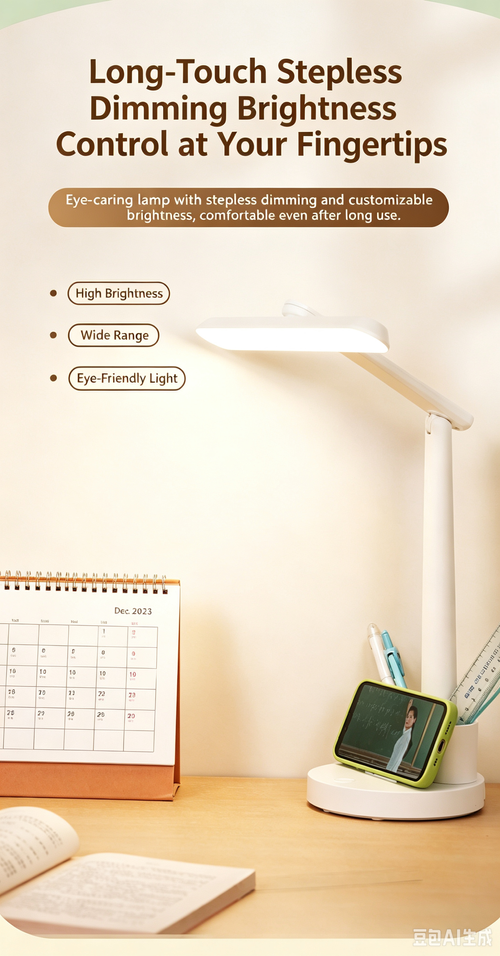 DUNDU AA‑Grade Eye‑Caring Desk Lamp, Kids‑Specific Reading Light, Foldable Bedside Lamp for College Dorm, Home Use Desk Lamp