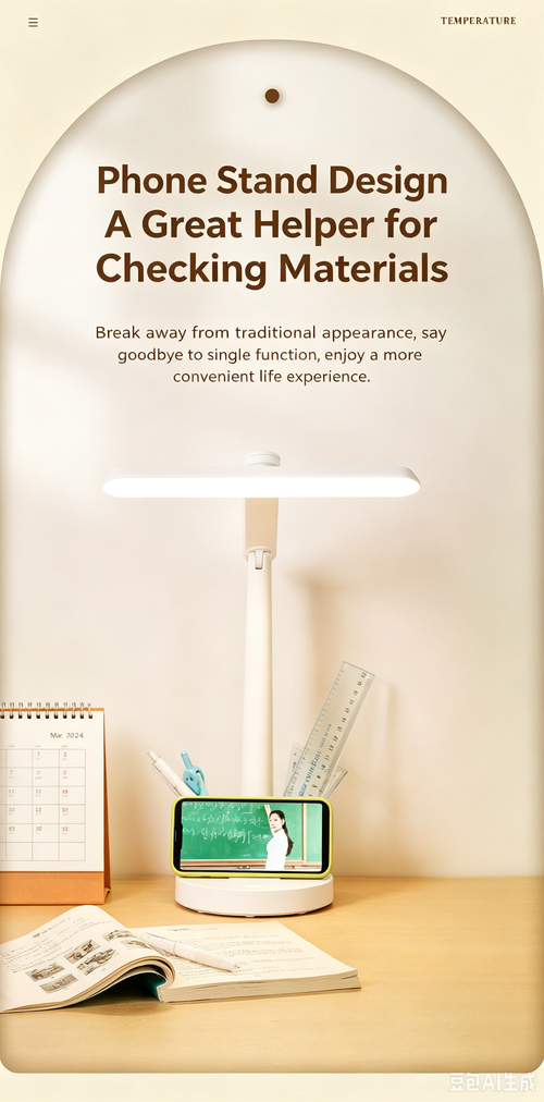 DUNDU AA‑Grade Eye‑Caring Desk Lamp, Kids‑Specific Reading Light, Foldable Bedside Lamp for College Dorm, Home Use Desk Lamp