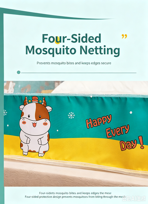 No‑Installation Mosquito Net with Dust‑Proof Top, Thickened & High‑Density Mesh, Protects Against Mosquito Bites, Home Use, Clearance Sale