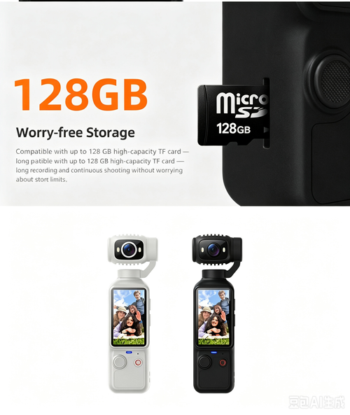 Handheld action camera, stabilization camera for portable shooting and cycling recording.